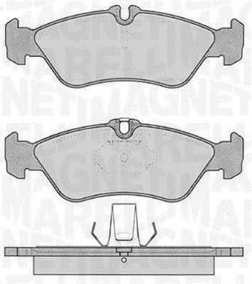 MAGNETI MARELLI Комплект тормозных колодок, дисковый тормоз 363916060505